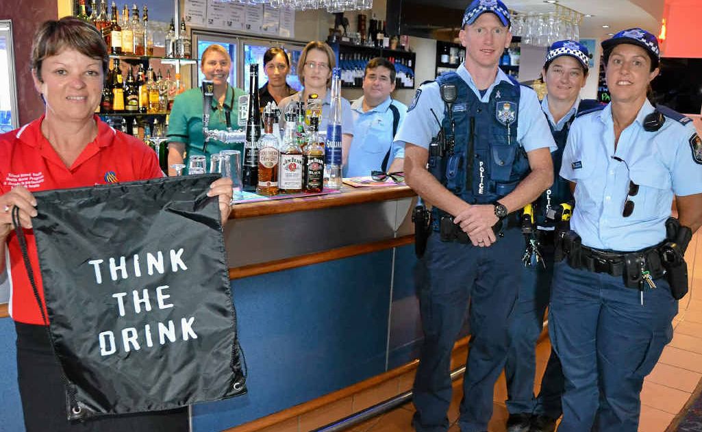 School nurse Denise Dixon, RSL bar manager Sussan Trim, H&J; manager Jo Lawrence, headspace team leader Sophia McLucas, Para Safe managing director Russell Neucom and constables Joseph Cook, Fiona Scott and Tanya Burton are all on board with the Think the Drink campaign. School nurse Denise Dixon, RSL bar manager Sussan Trim, H&J; manager Jo Lawrence, headspace team leader Sophia McLucas, Para Safe managing director Russell Neucom and constables Joseph Cook, Fiona Scott and Tanya Burton are all on board with the Think the Drink campaign.